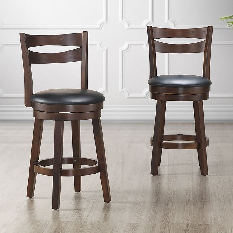 Harley 26'' Counter Stool, set of 2, in Coffee - sydneysfurniture