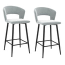 Camille 26'' Counter Stool, set of 2 in Light Grey