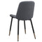 Abby/Gavi 5pc Dining Set in Black with Grey Chair