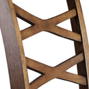 [ 2306 Double Cross Back Dining Table With 4 Chairs + Bench ] - Custom Furniture Manufacturer Brampton, Toronto, Vaughan, Mississauga, Ontario, Oakville, Hamilton