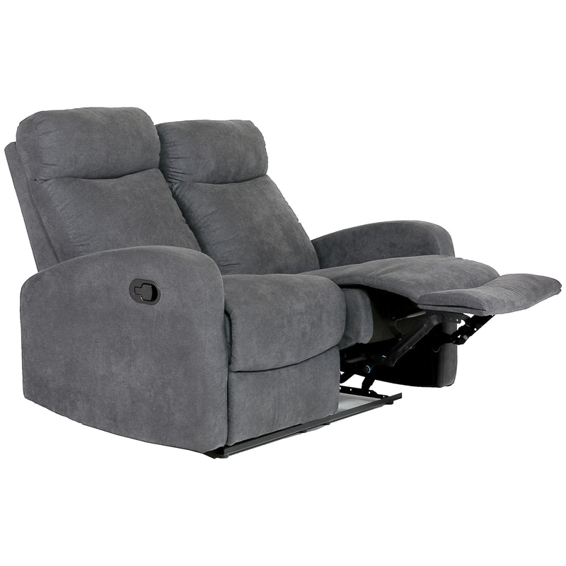 Sofa Set 1808 Grey Fabric 5 Recliners
