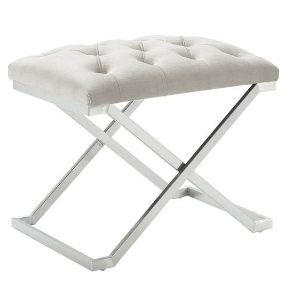 Arno Bench in Ivory/Silver