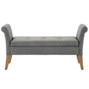 Alice Storage Bench in Grey - sydneysfurniture