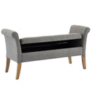 Alice Storage Bench in Grey - sydneysfurniture