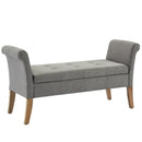 Alice Storage Bench in Grey - sydneysfurniture