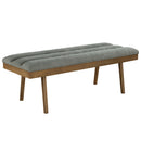 Paul Bench in Grey/Washed Grey Legs - sydneysfurniture