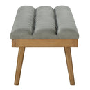 Paul Bench in Grey/Washed Grey Legs - sydneysfurniture