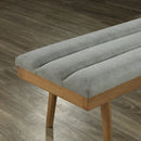 Paul Bench in Grey/Washed Grey Legs - sydneysfurniture