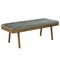 Paul Bench in Grey/Washed Grey Legs - sydneysfurniture