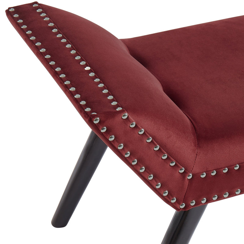 Nala Bench in Burgundy - sydneysfurniture