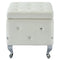 Monica Square Storage Ottoman in White - sydneysfurniture