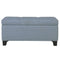 Sylvia Rectangular Storage Ottoman in Light Blue - sydneysfurniture