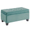 Jas Rectangular Storage Ottoman in Teal - sydneysfurniture