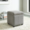 Uno Square Storage Ottoman in Grey - sydneysfurniture