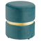 Viola Round Ottoman in Teal - sydneysfurniture