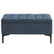 Taylor Rectangular Storage Ottoman in Grey-Blue/Black - sydneysfurniture