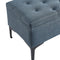 Taylor Rectangular Storage Ottoman in Grey-Blue/Black - sydneysfurniture