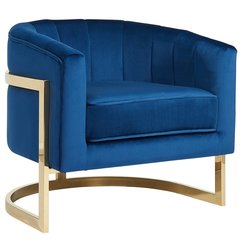 Arden Accent Chair in Blue Gold1