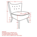 Ella Accent Chair in Blush - sydneysfurniture