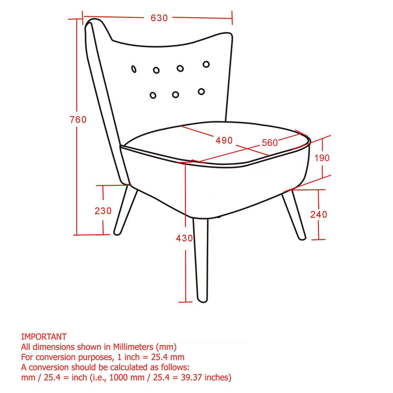 Ella Accent Chair in Grey - sydneysfurniture