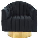 Tina Accent Chair in Black & Gold - sydneysfurniture