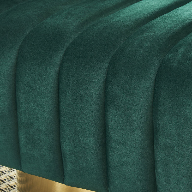 Tina Accent Chair in Green & Gold - sydneysfurniture