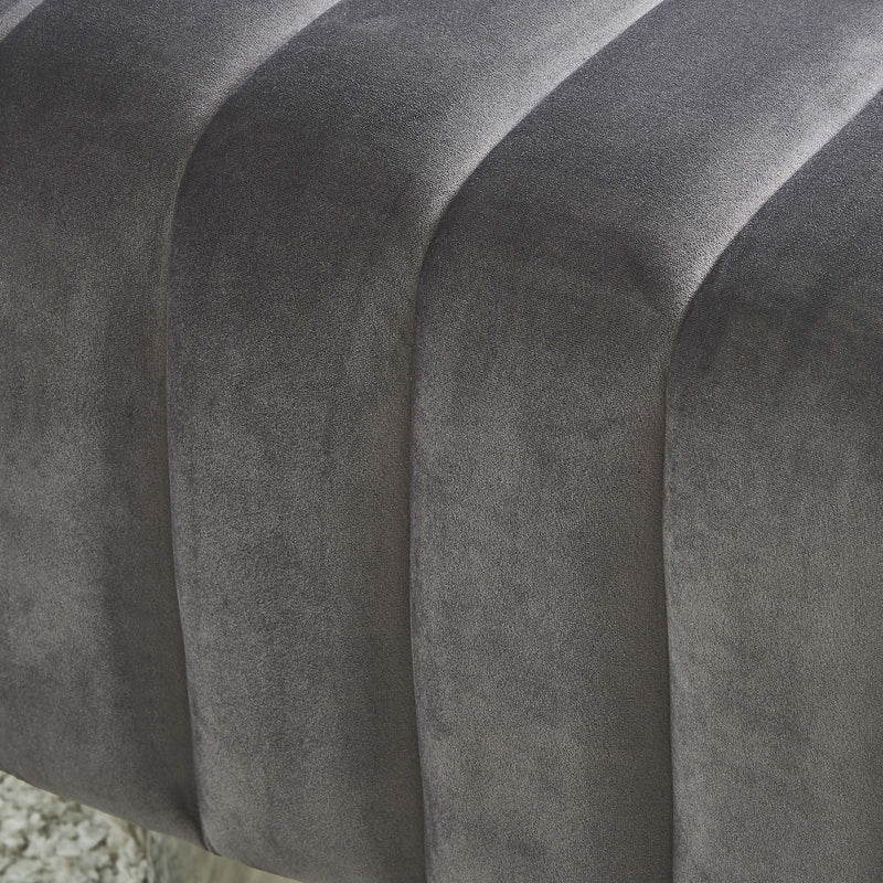 Tina Accent Chair in Grey & Silver - sydneysfurniture
