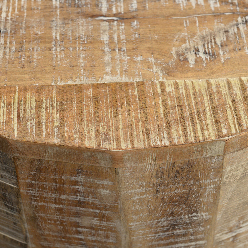 Eva Accent Table in Distressed Natural - sydneysfurniture