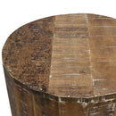 Eva Accent Table in Distressed Natural - sydneysfurniture