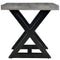 Zedd Accent Table in Distressed Grey - sydneysfurniture