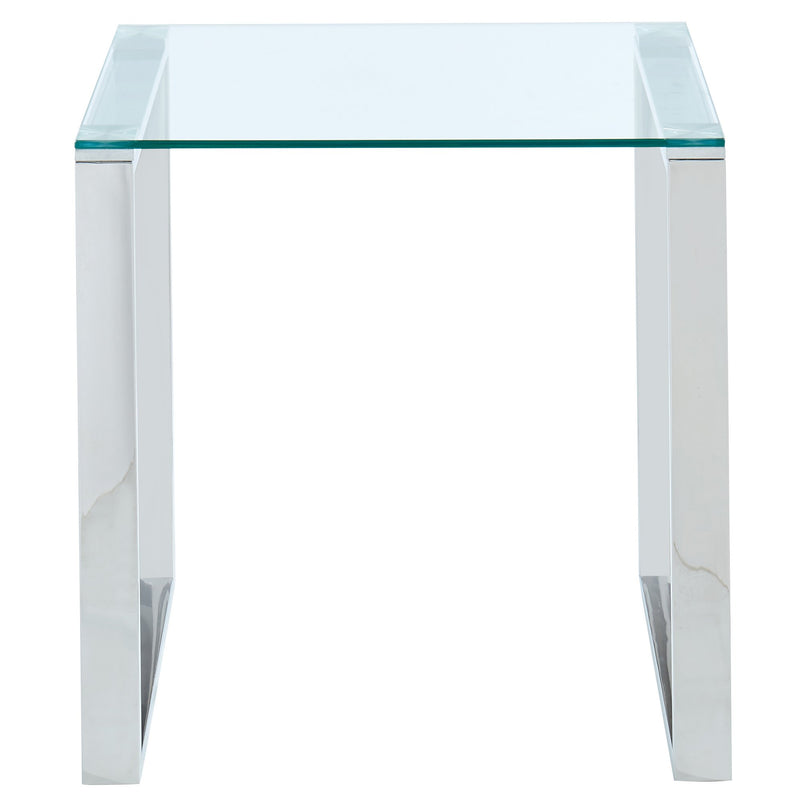 Zevon Console Table in Silver - sydneysfurniture