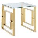 Rose Accent Table in Gold - sydneysfurniture