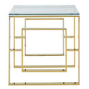 Rose Accent Table in Gold - sydneysfurniture