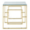 Rose Accent Table in Gold - sydneysfurniture
