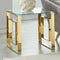 Rose Accent Table in Gold - sydneysfurniture