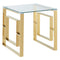 Rose Accent Table in Gold - sydneysfurniture