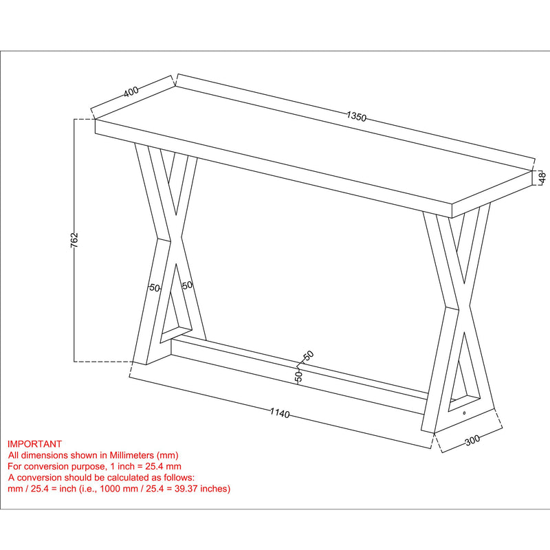 Zedd Console Table in Distressed Grey - sydneysfurniture