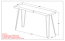 Alina Console Table in Light Grey - sydneysfurniture