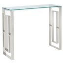 Rose Console Table in Silver - sydneysfurniture