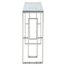 Rose Console Table in Silver - sydneysfurniture