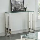 Rose Console Table in Silver - sydneysfurniture