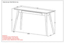 Tinu Console Table in Light Grey - sydneysfurniture