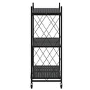 Kuby Foldable 3-Tier Shelf in Black