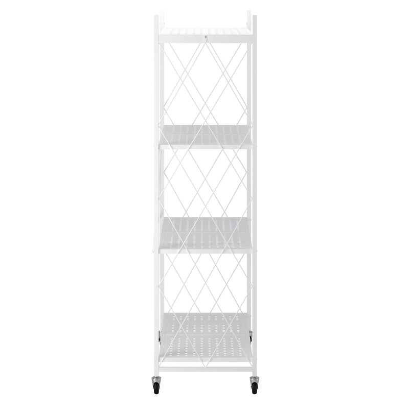 Kuby Foldable 4-Tier Shelf in White