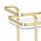 Prime 2-Tier Bar Cart in Brass