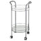 Meena 2-Tier Bar Cart in Chrome - sydneysfurniture