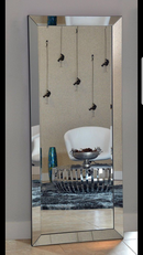 65212 Standing or Wall Mirror with mirrored frame. - Furniture Warehouse Brampton