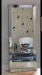 65212 Standing or Wall Mirror with mirrored frame. - Furniture Warehouse Brampton
