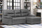 6812 Sleeper Sectional With Storage Chaise Facing Right (Grey)