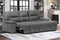 6812 Sleeper Sectional With Storage Chaise Facing Right (Grey)